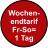 Wochen- endtarif Fr-So= 1 Tag